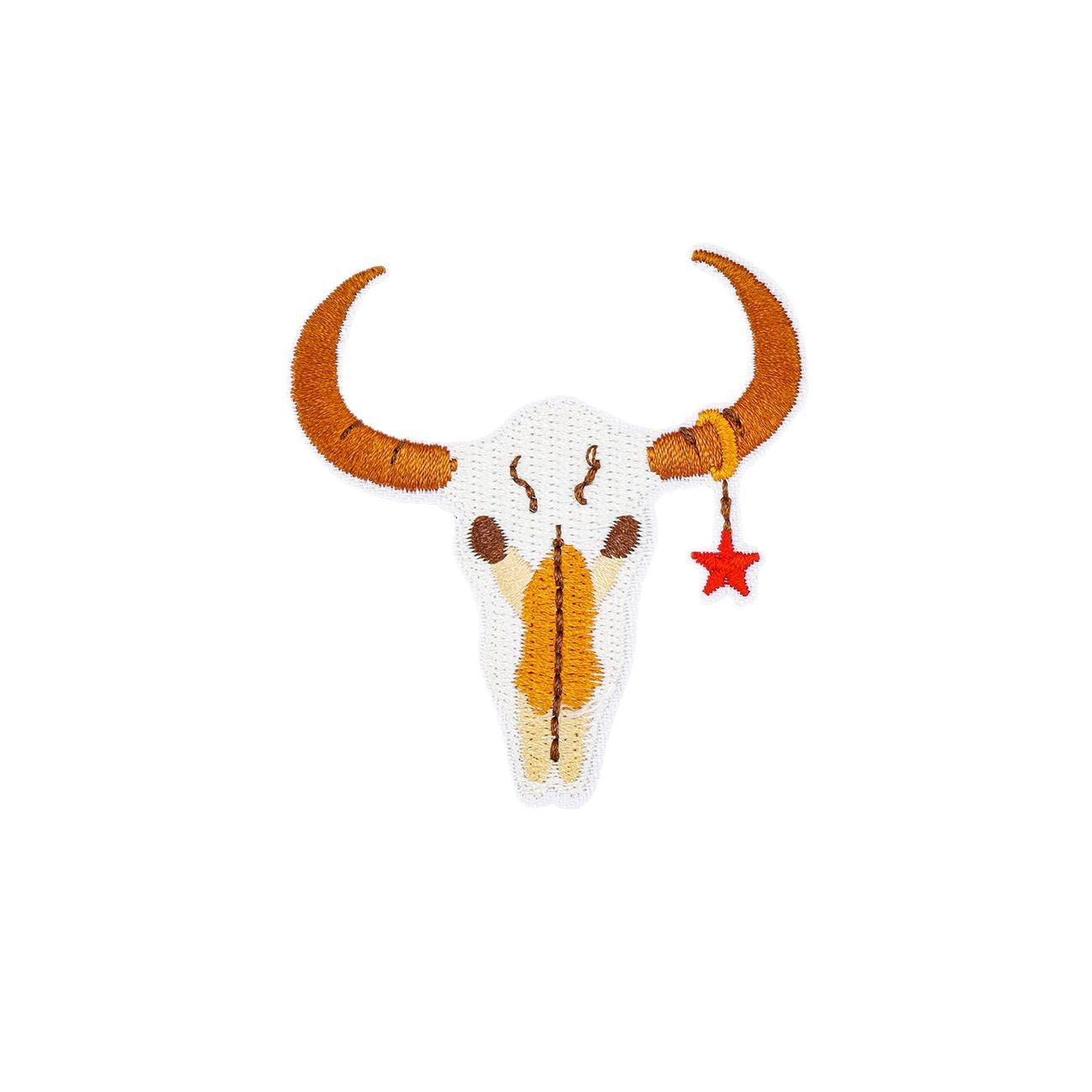 Wholesale Western patch yellow clothing accessories embroidery patch